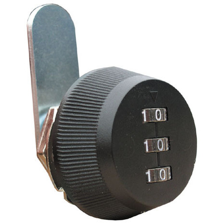 COMBI-CAM Combination Cam Lock 5/8 Cylinder- Black 7850S-Black